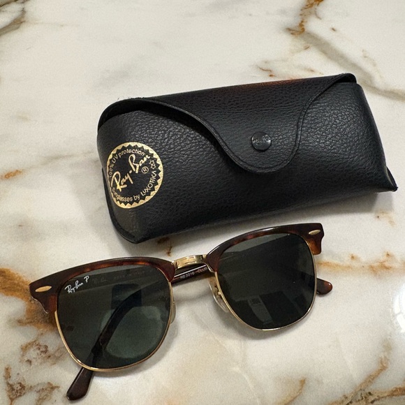 Ray-Ban Brown Clubmaster Sunglasses - Picture 1 of 4